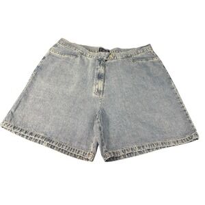Vintage Jackie Blue Woman Denim Shorts Size 20W Cotton Blue Casual Relaxed Fit